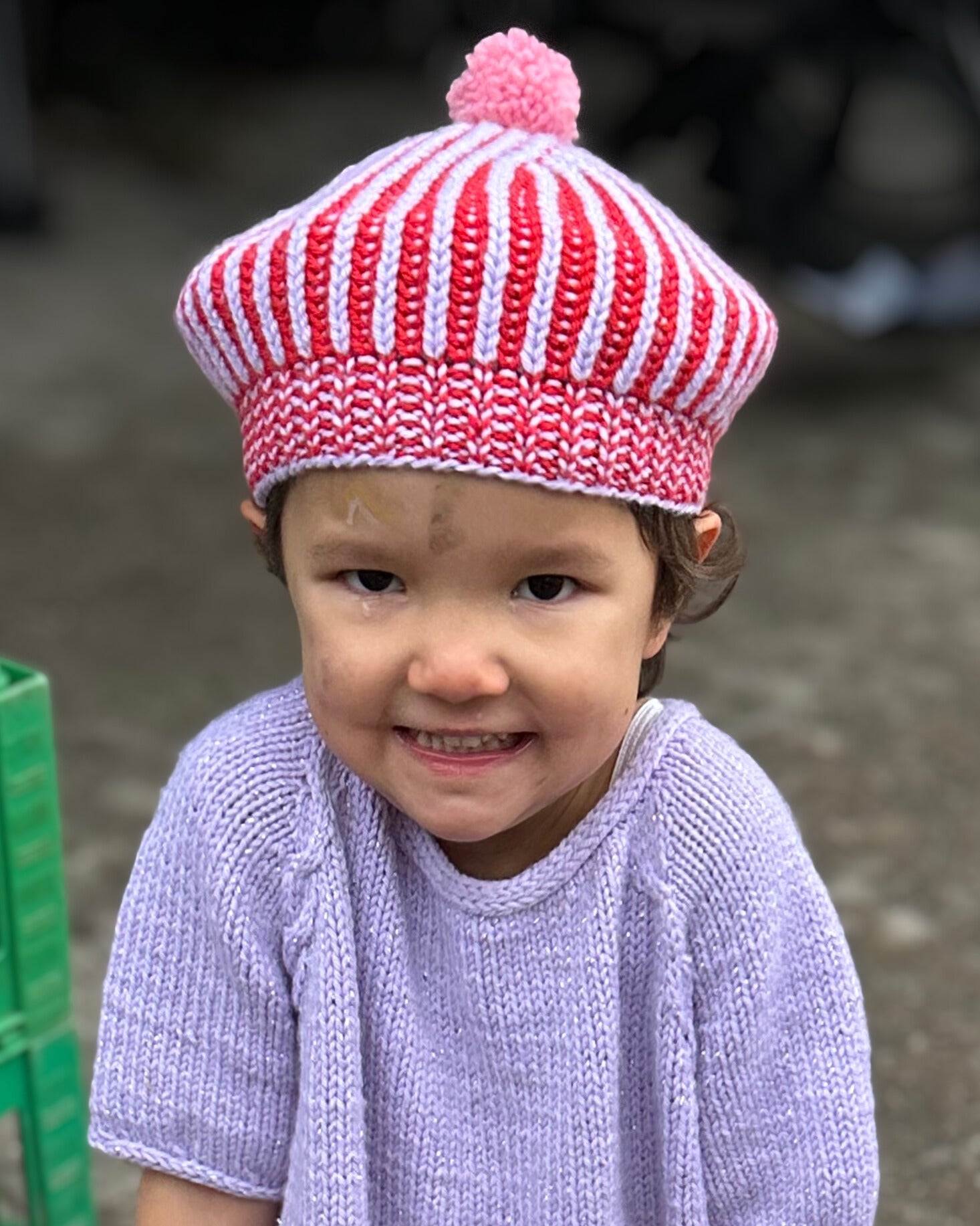 Hannah's Lollipop Beret - FableKnits